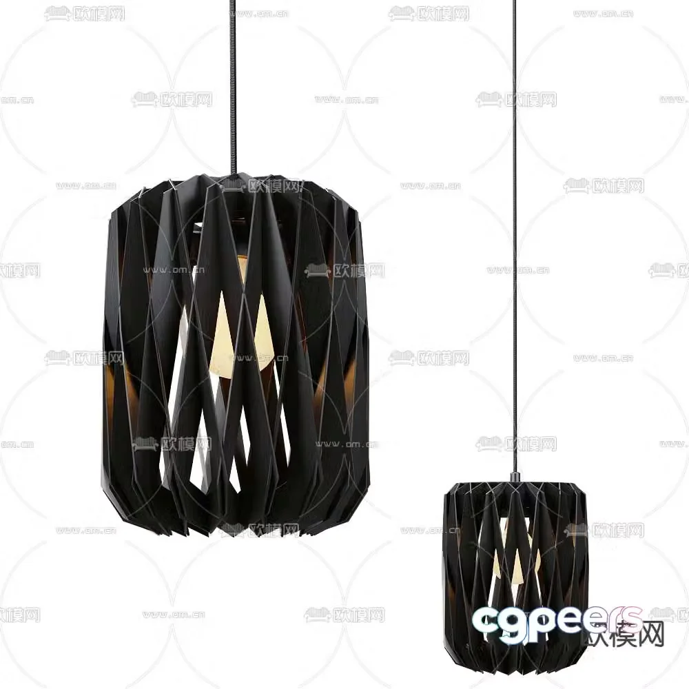 Pilke simple small chandelier 3d model