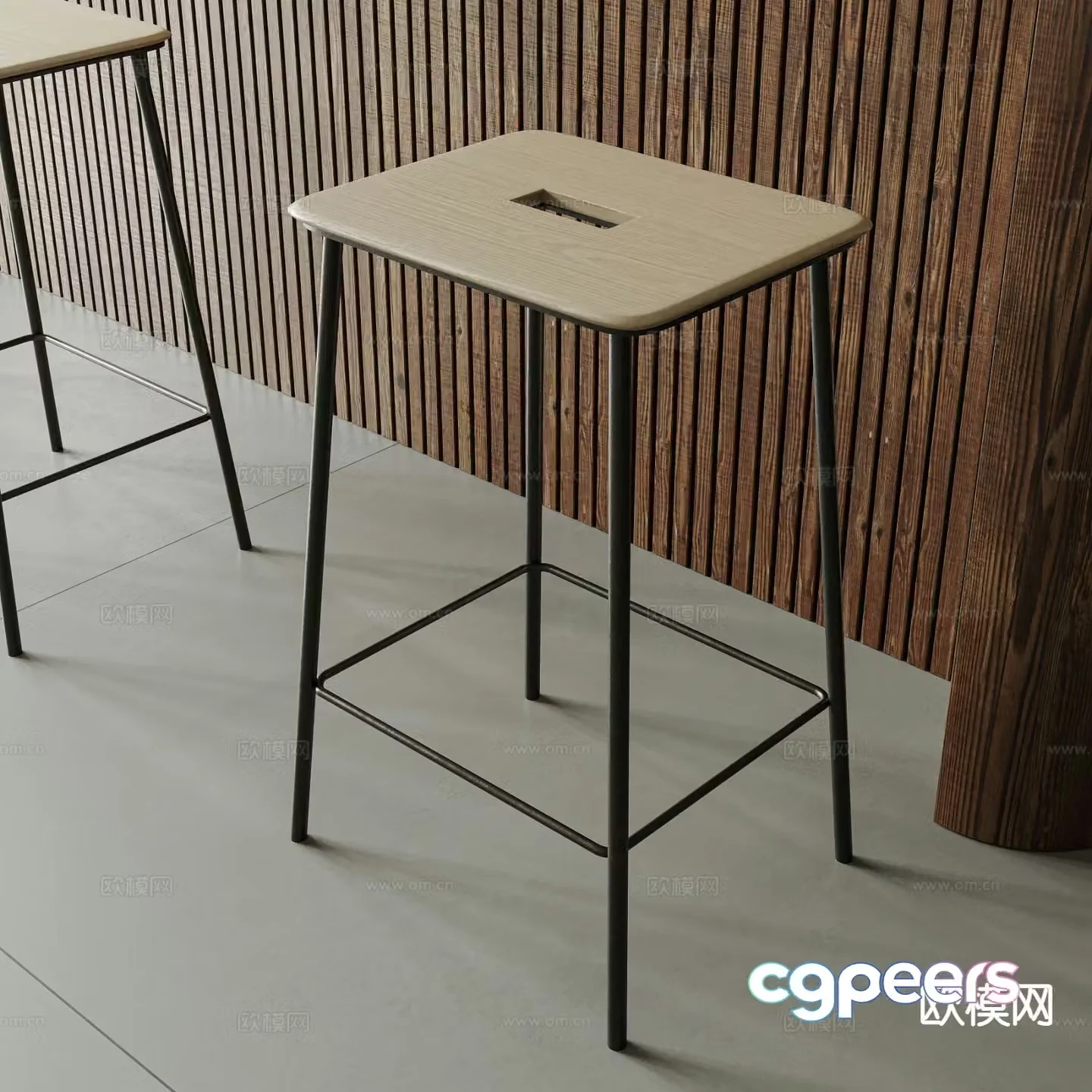 Modern bar stool bar stool 3d model