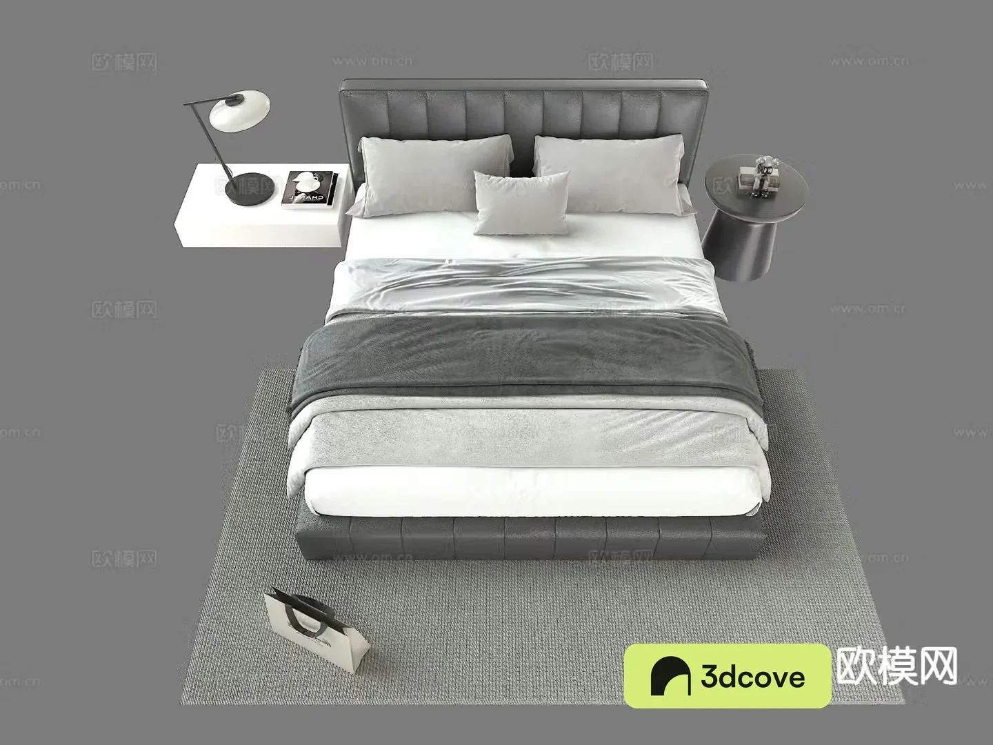 Modern double bed