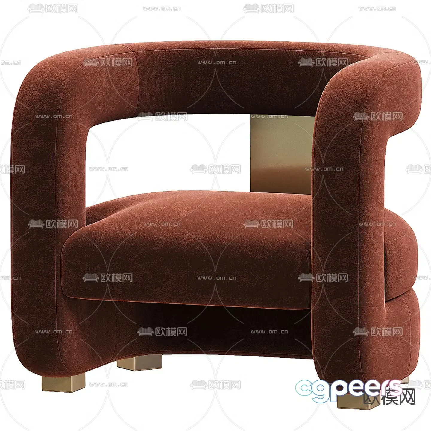 TOV furniture Chinese style chair leisure chair 3d model