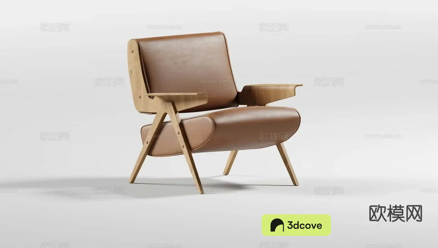 Italian leather chair armchair