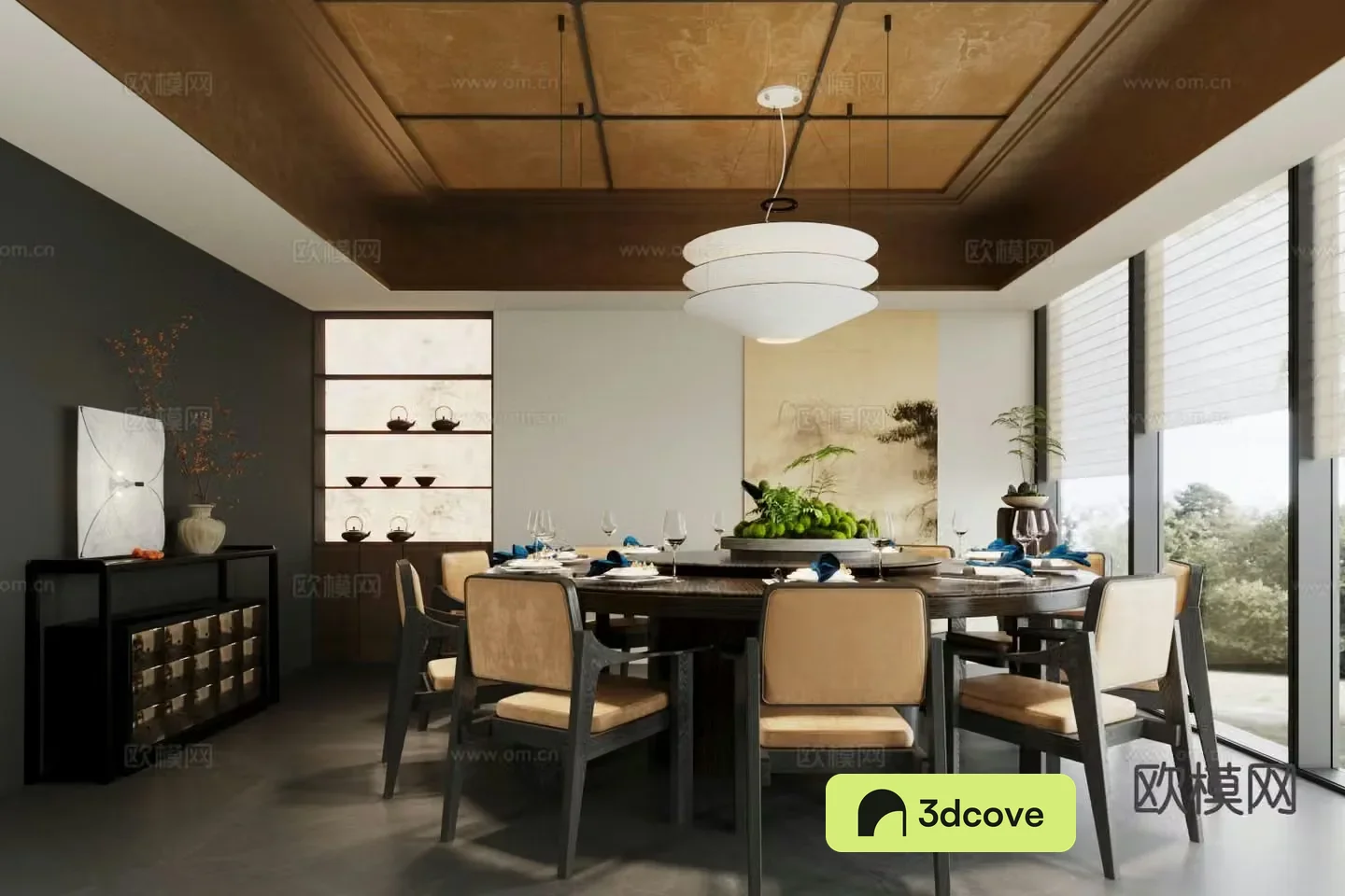 New Chinese-style private room Restaurant private room