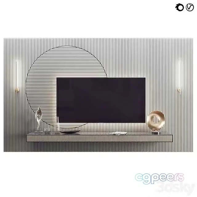 3ds Max Free – Wall panel and decor 61