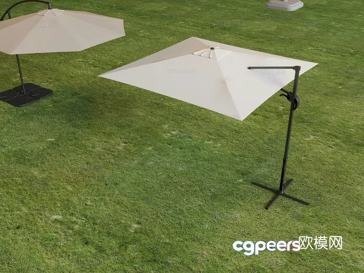 Outdoor awning parasol 3d model