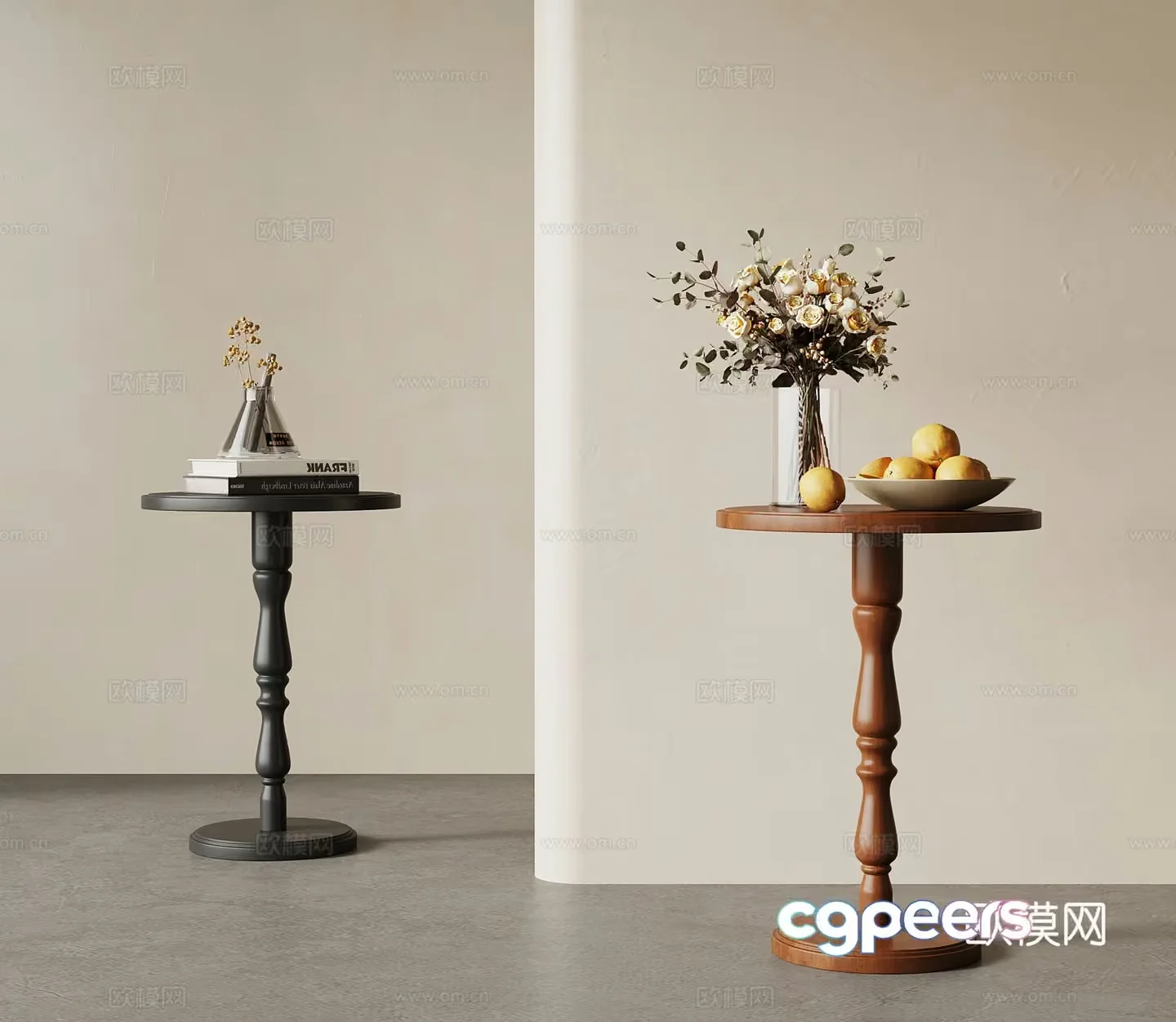 Minimalist Wooden Tables 3D Model – 12393 – VRAY Render
