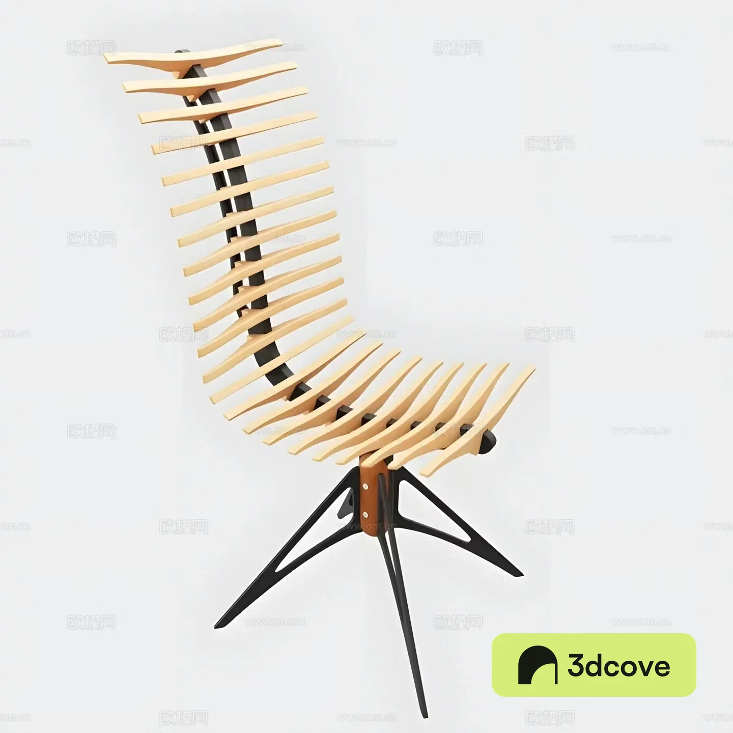 Wooden skeleton chair