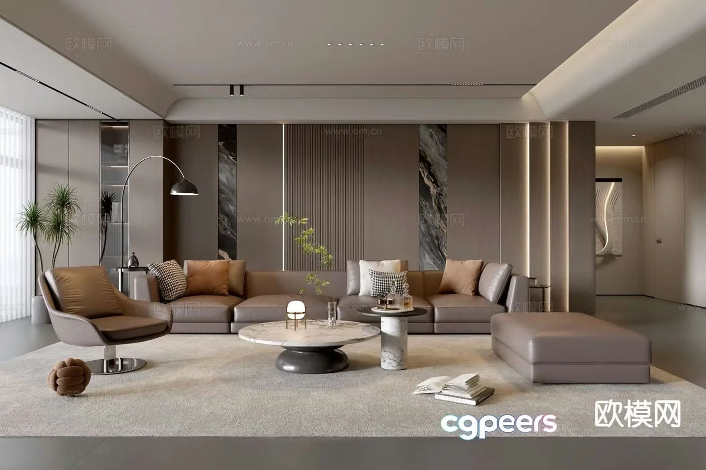 Italian living room 3d model