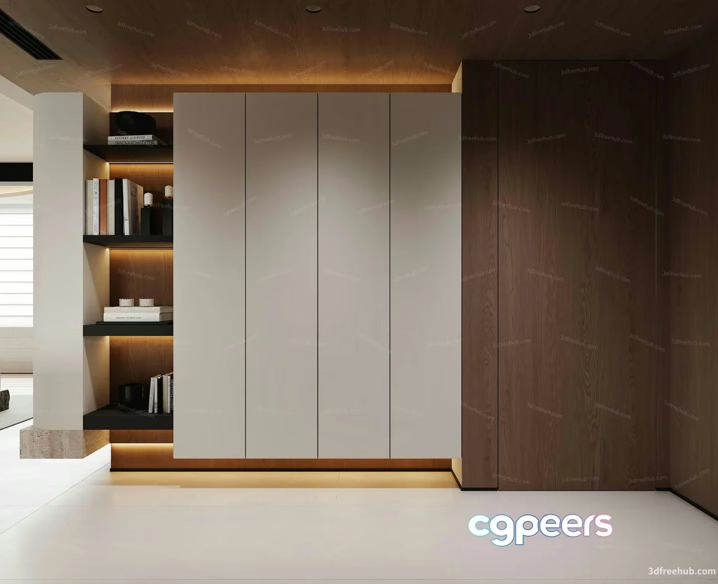 Modern Storage Unit 3D Model – 5861 – VRAY Render