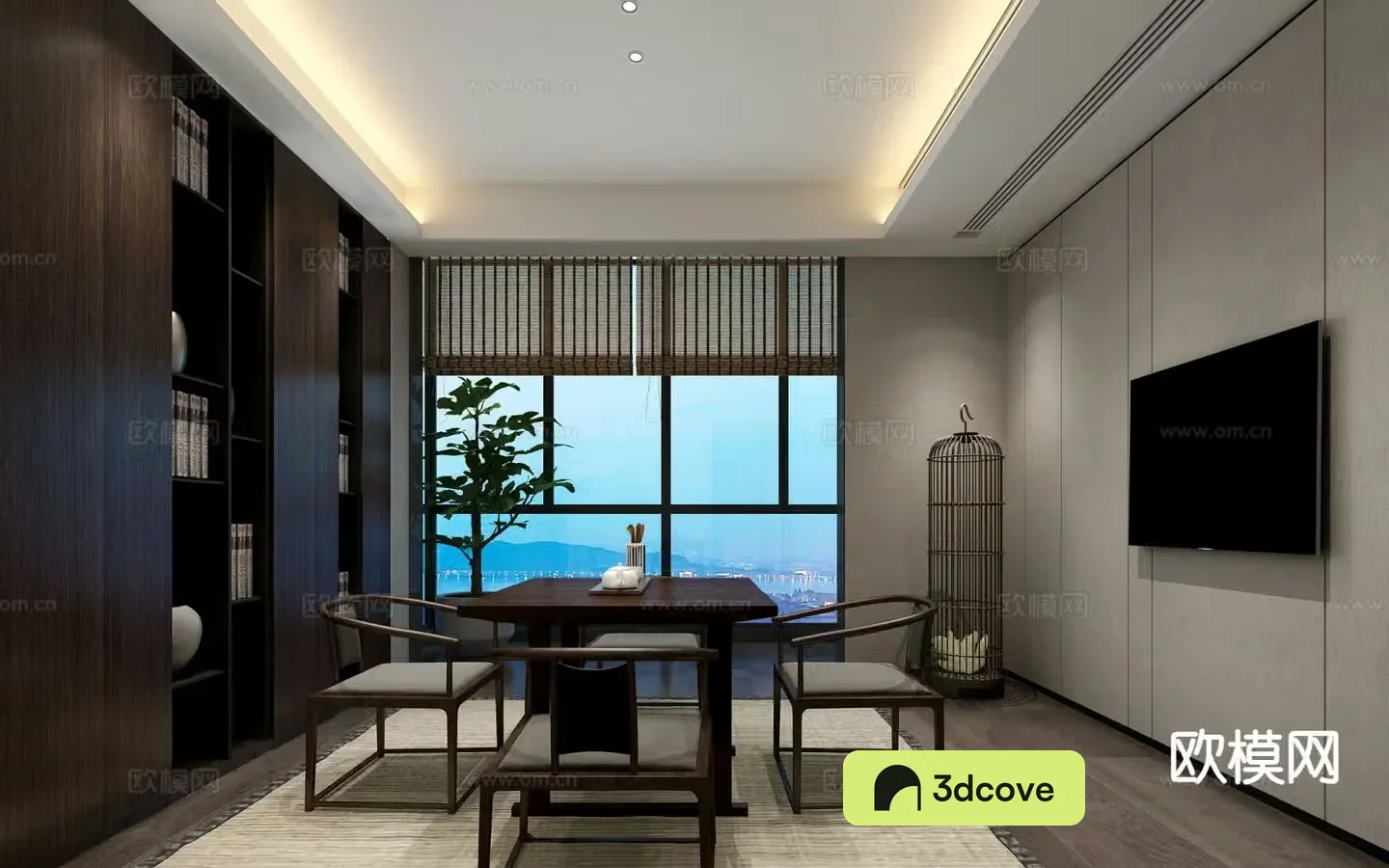 New Chinese style study