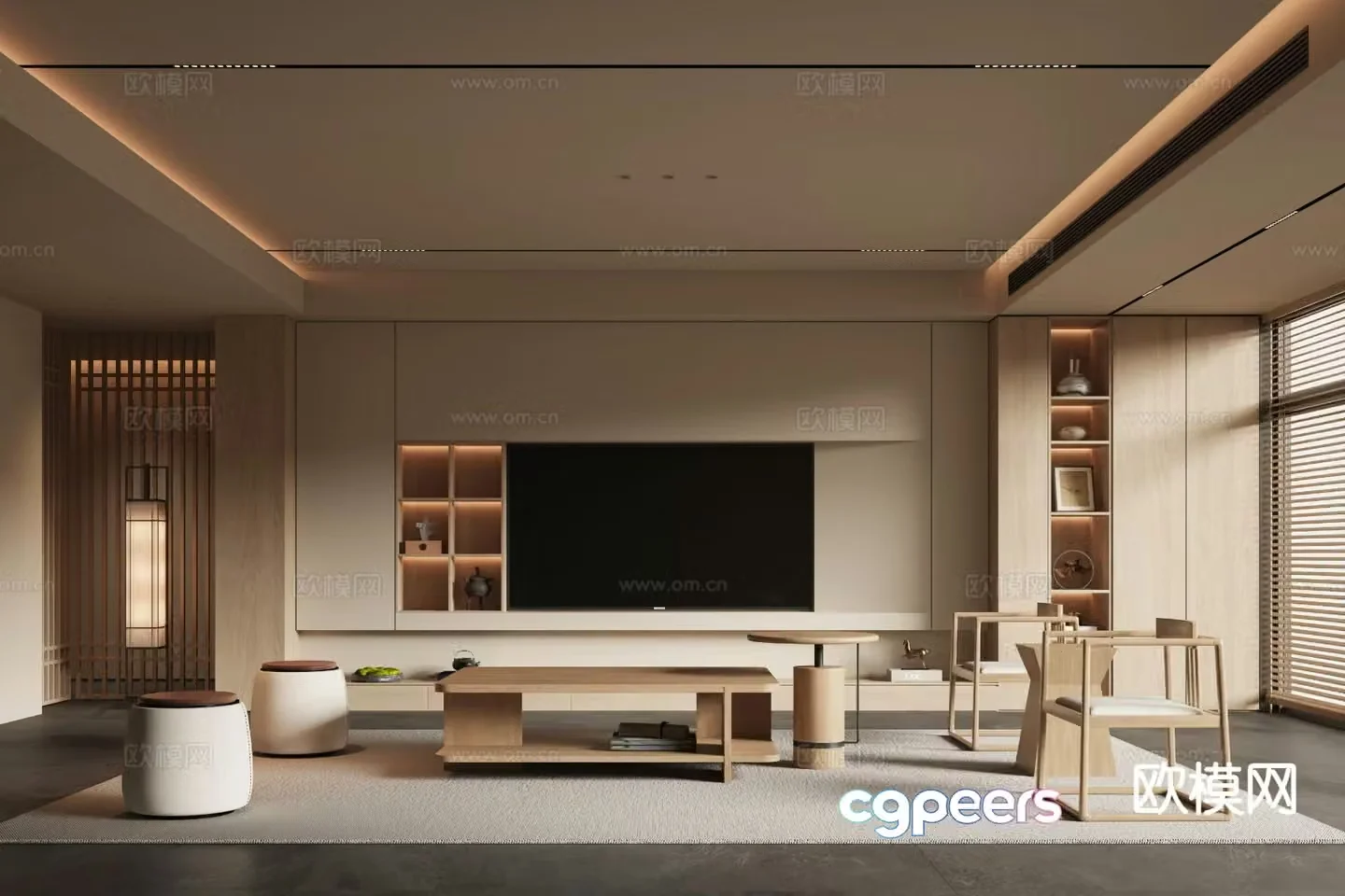 Song style living room 3D model