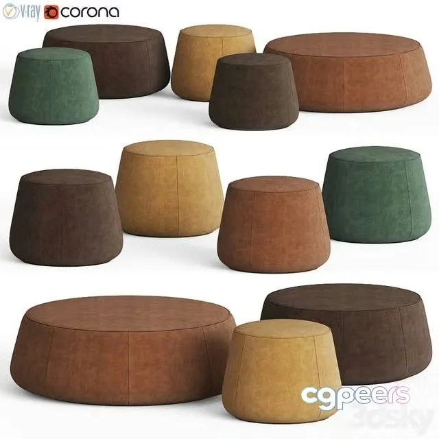 3ds Max Free – Nomad Poufs Tribu