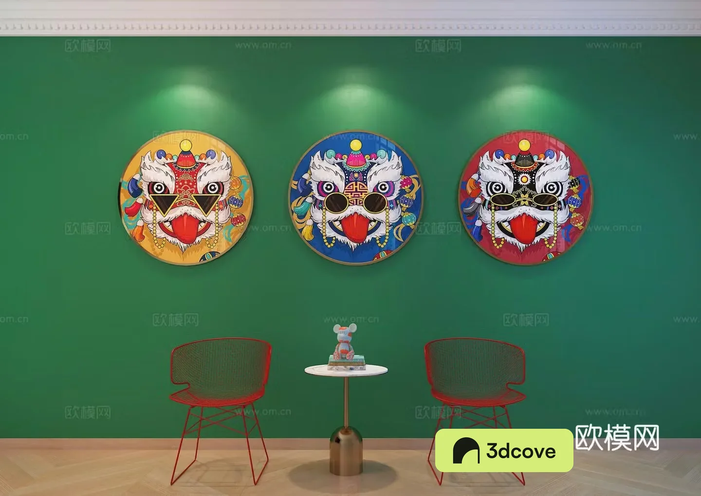 New Chinese style hanging paintings national trend decoration paintings hot pot restaurant decoration paintings