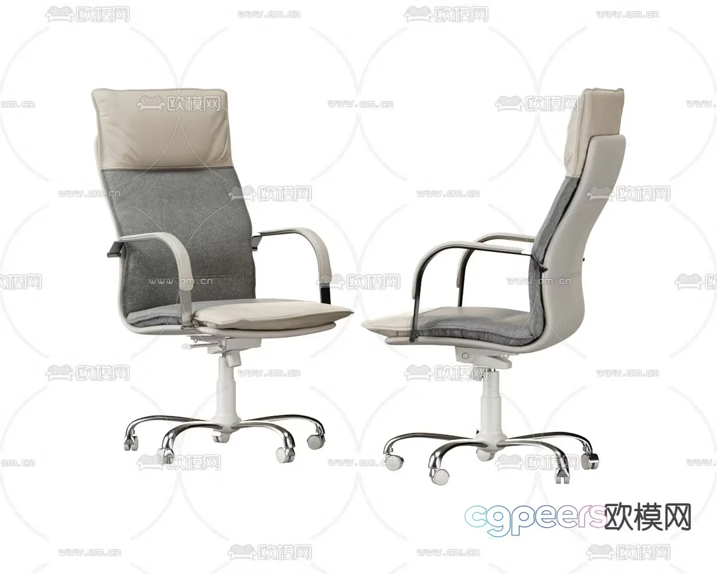 Desk chair boss chair 3d model