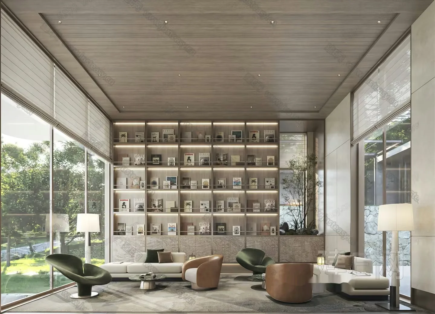 Modern Living Room 3D Model – 5128 – VRAY Render