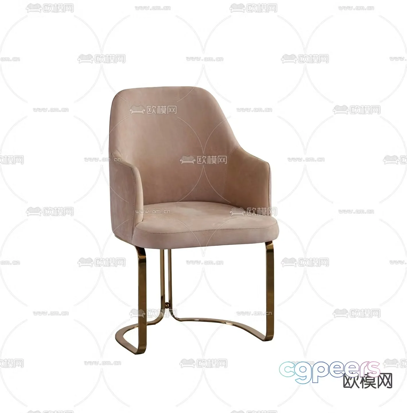 Modern chair leisure chair 3d model