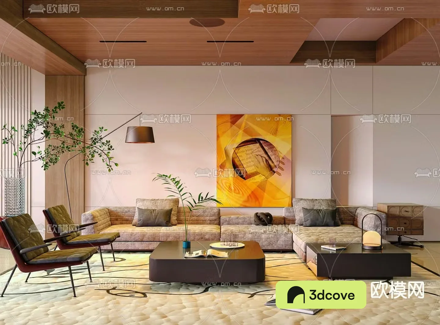 Medieval style modular sofa