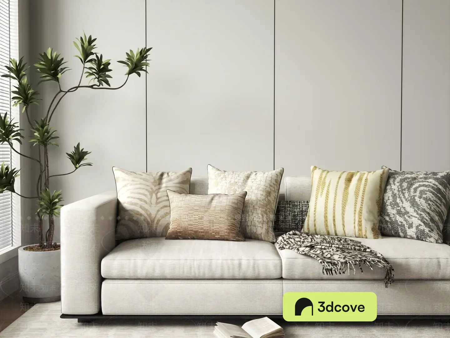 Modern White Sofa