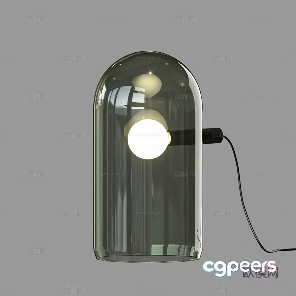 Modern glass wall light 3d model