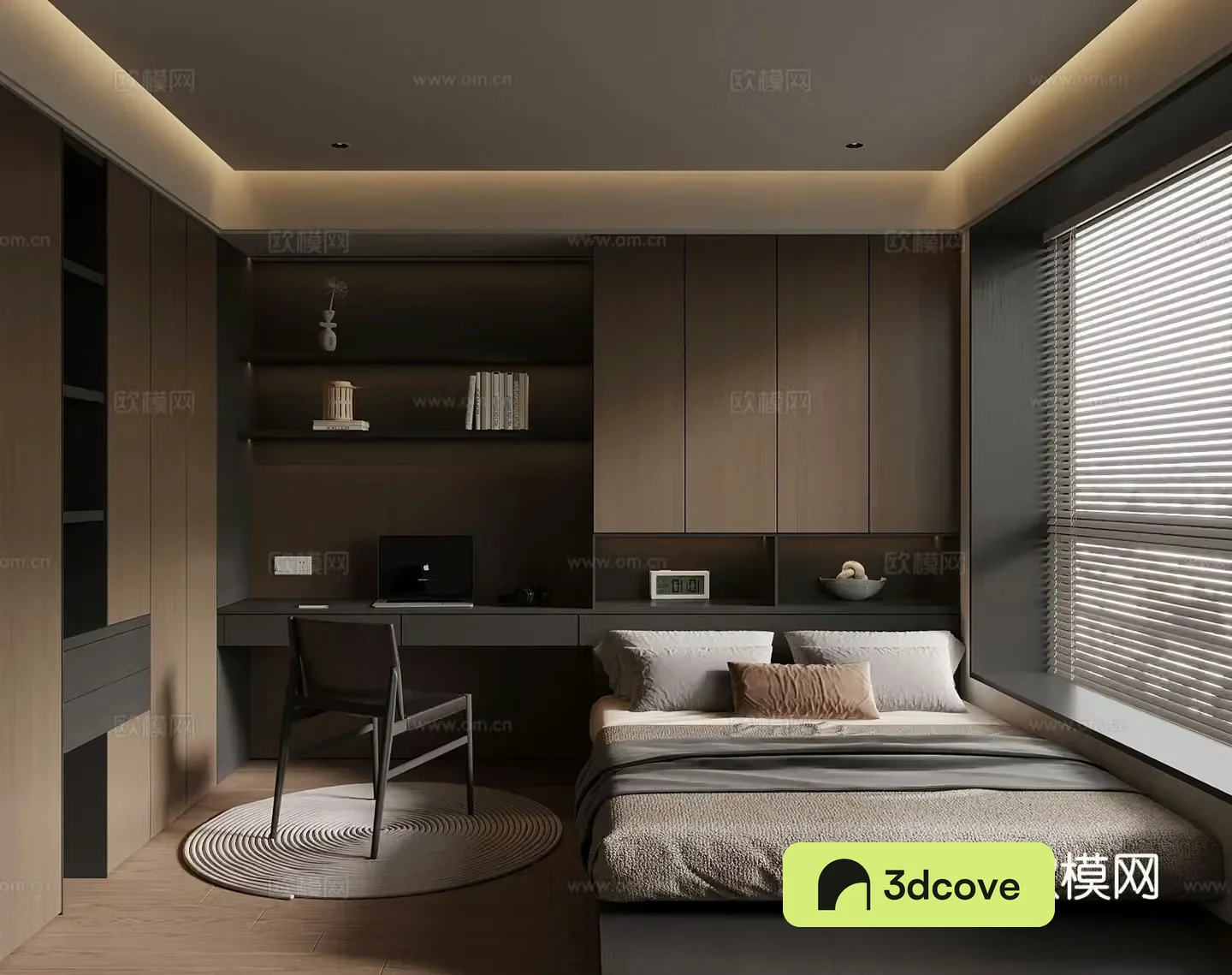 Italian tatami bedroom double bed