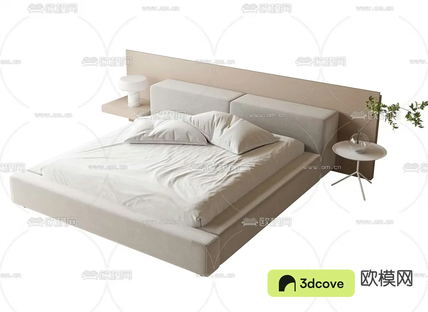 Modern double bed