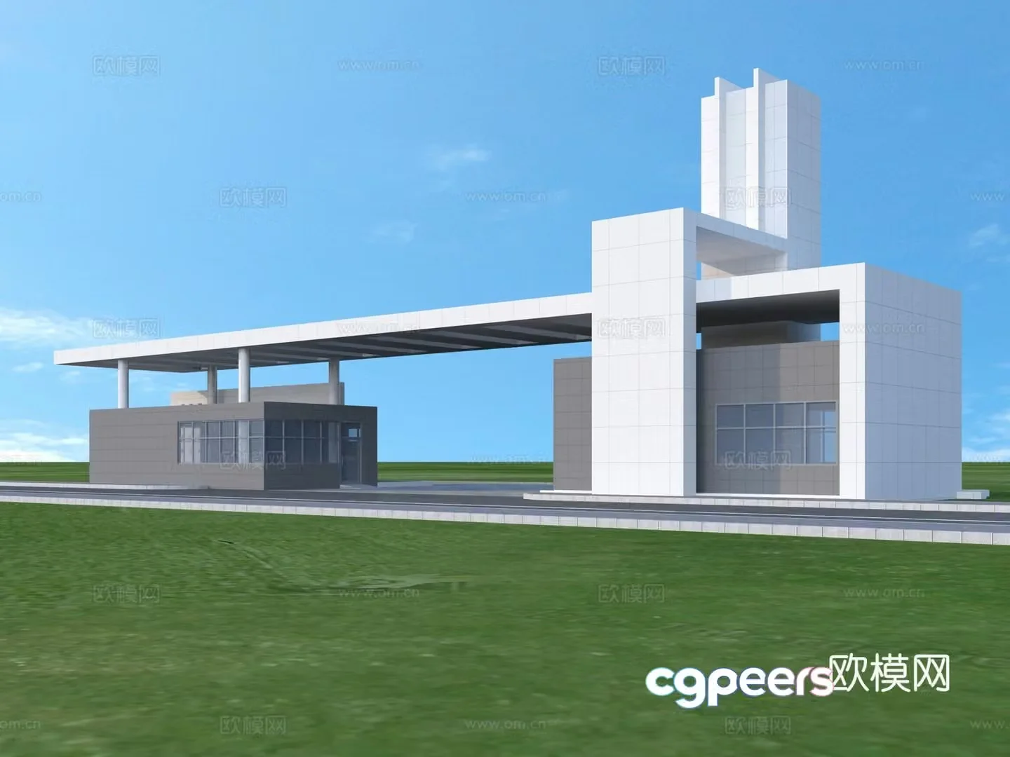 Door Entrance Gate Architecture 3D Model