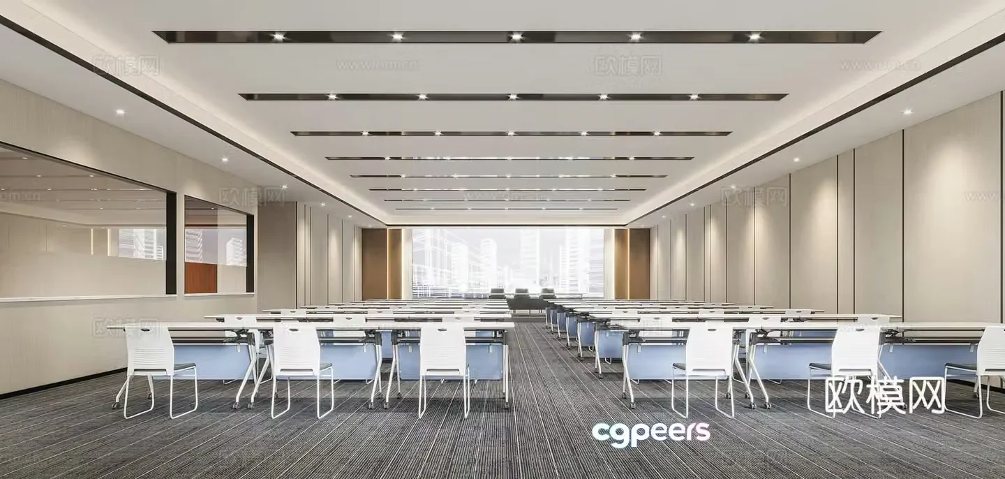 Modern conference room 3D model