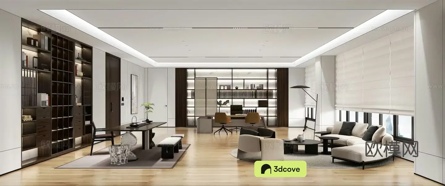 New Chinese style manager office