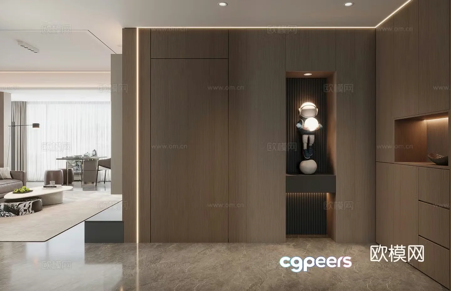 Modern Italian entrance 3D model