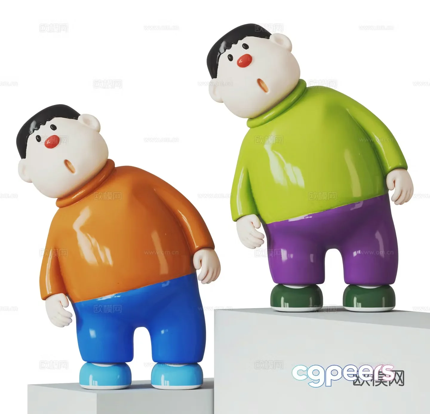 Modern doll 3d model
