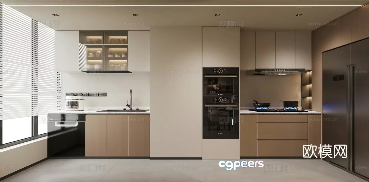 Modern kitchen 3d model