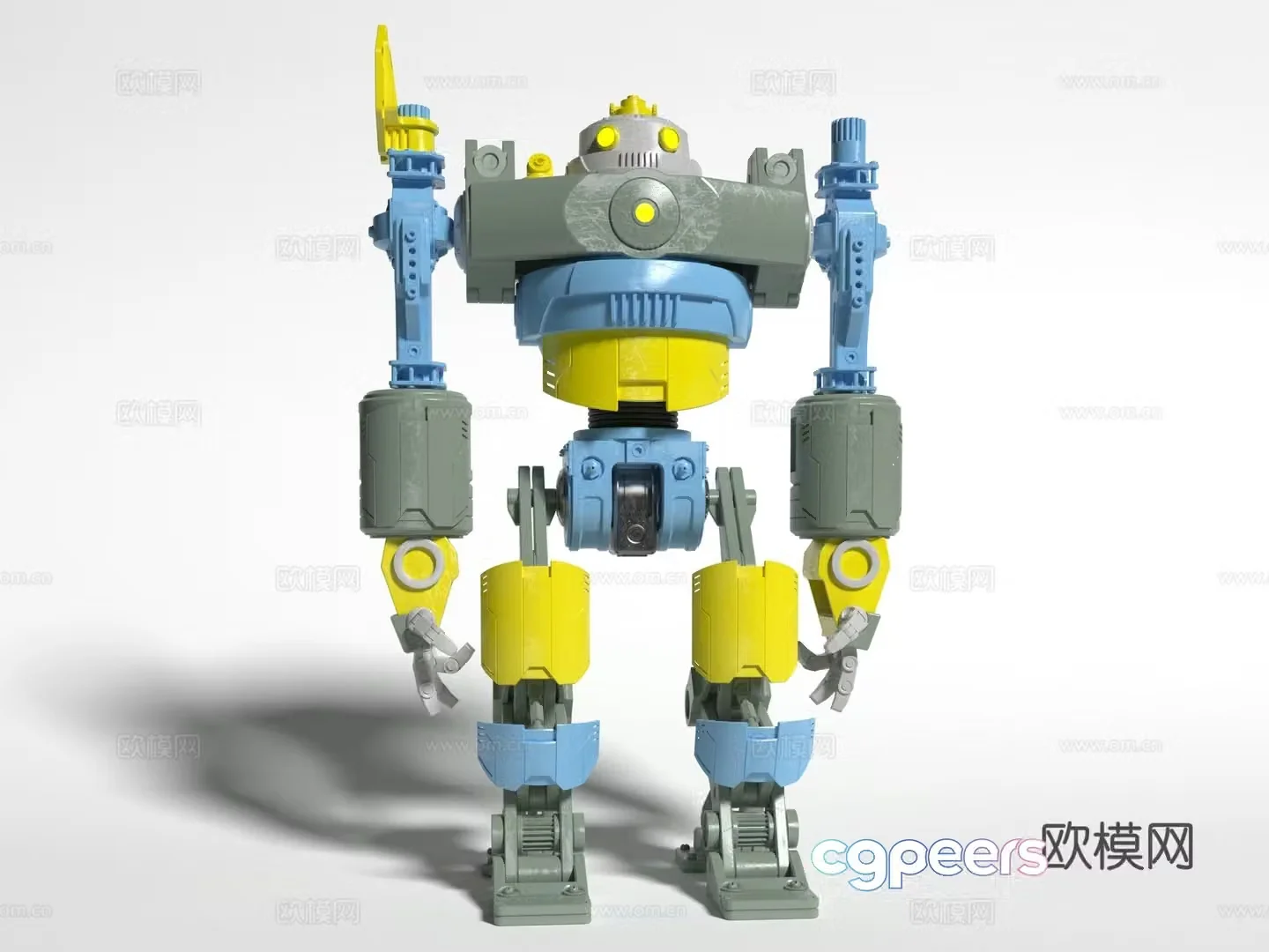 Modern style robot 3d model