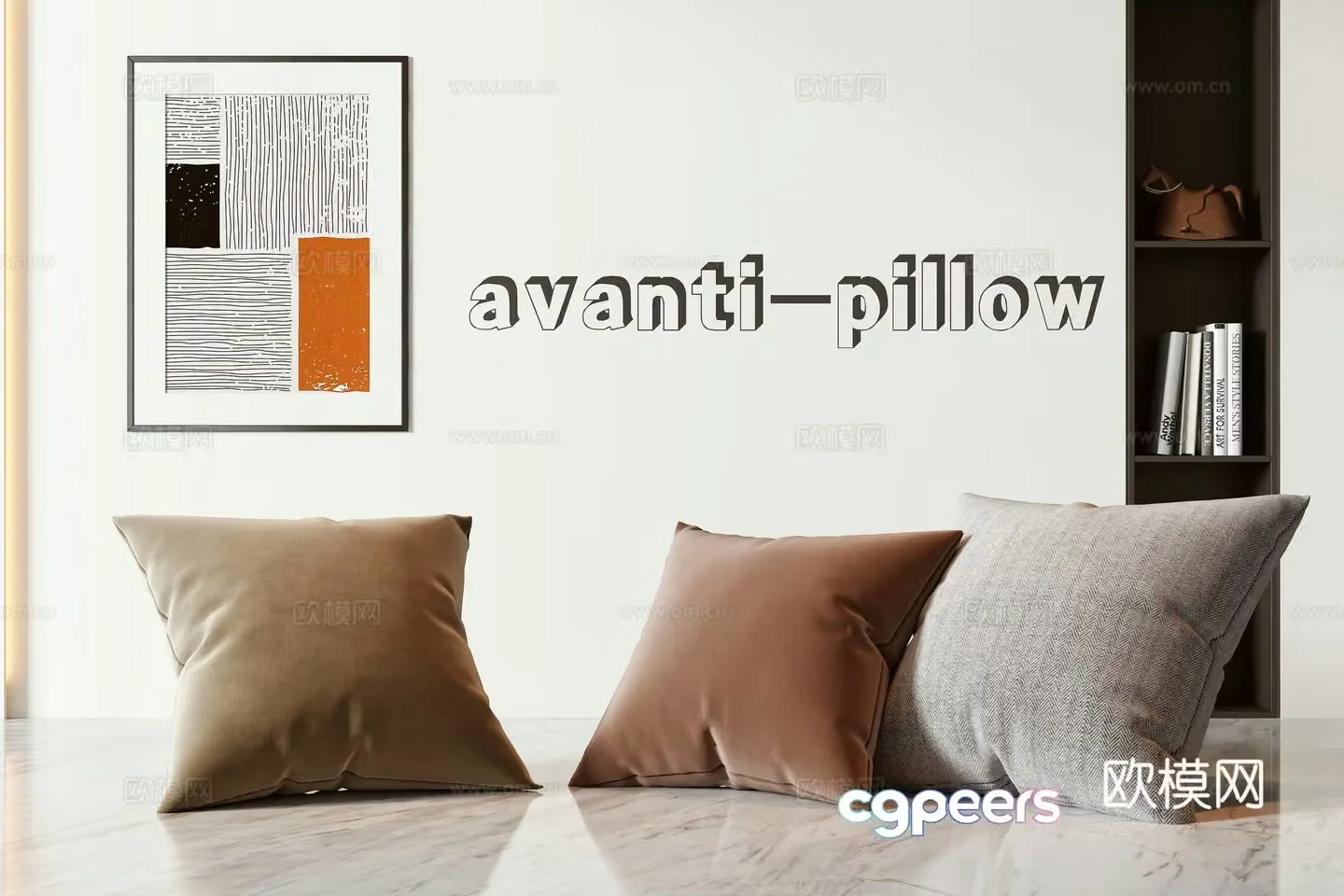 Modern pillow 3d model