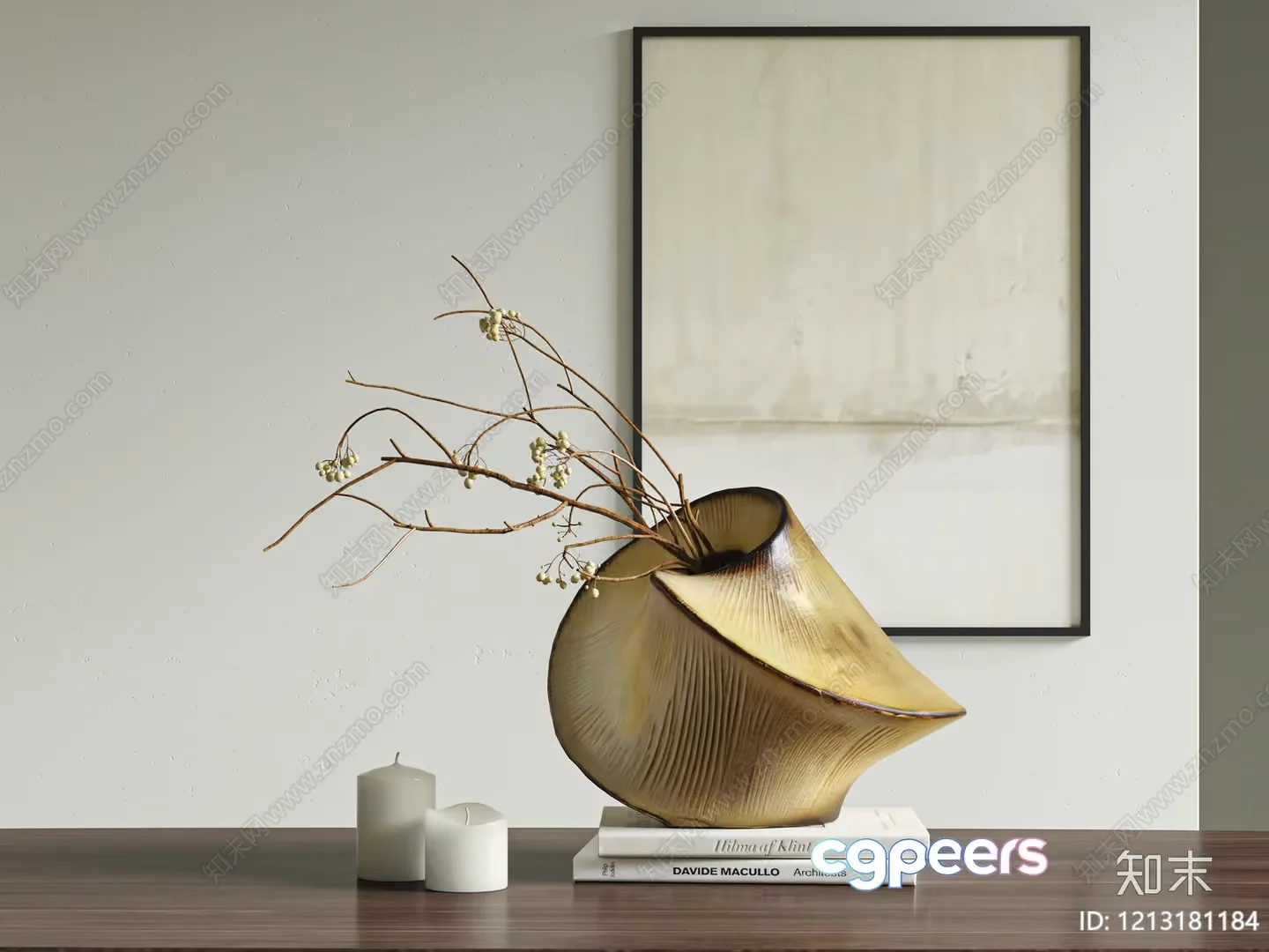 Modern Living Room 3D Model – 6385 – VRAY Render