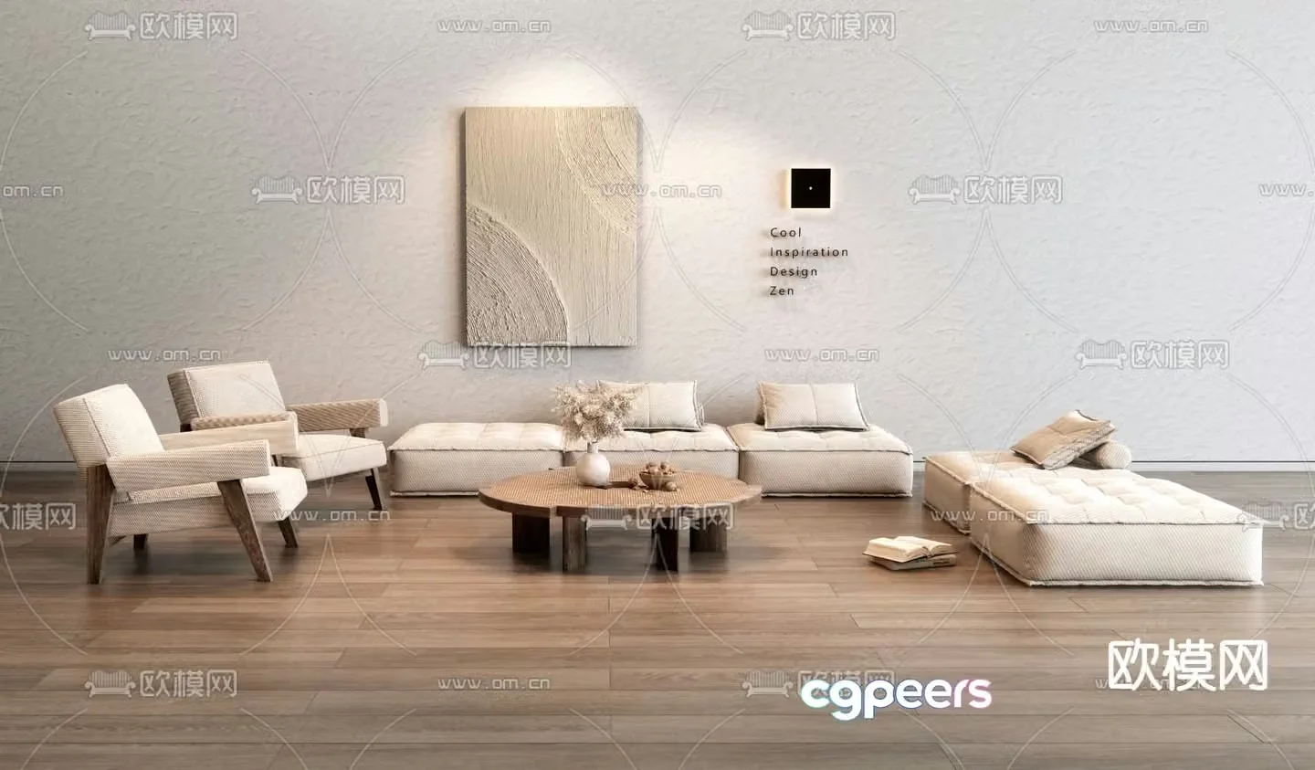 Wasabi combination sofa 3D model
