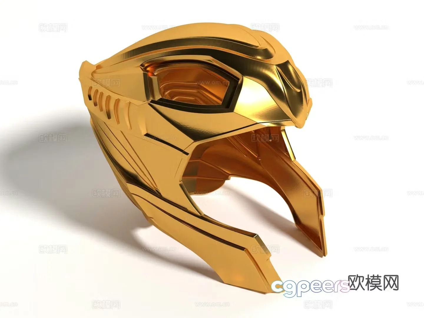 Modern style helmet ornament 3d model