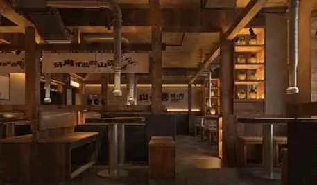 Wooden Restaurant Interior 3D Model – 16119 – VRAY Render
