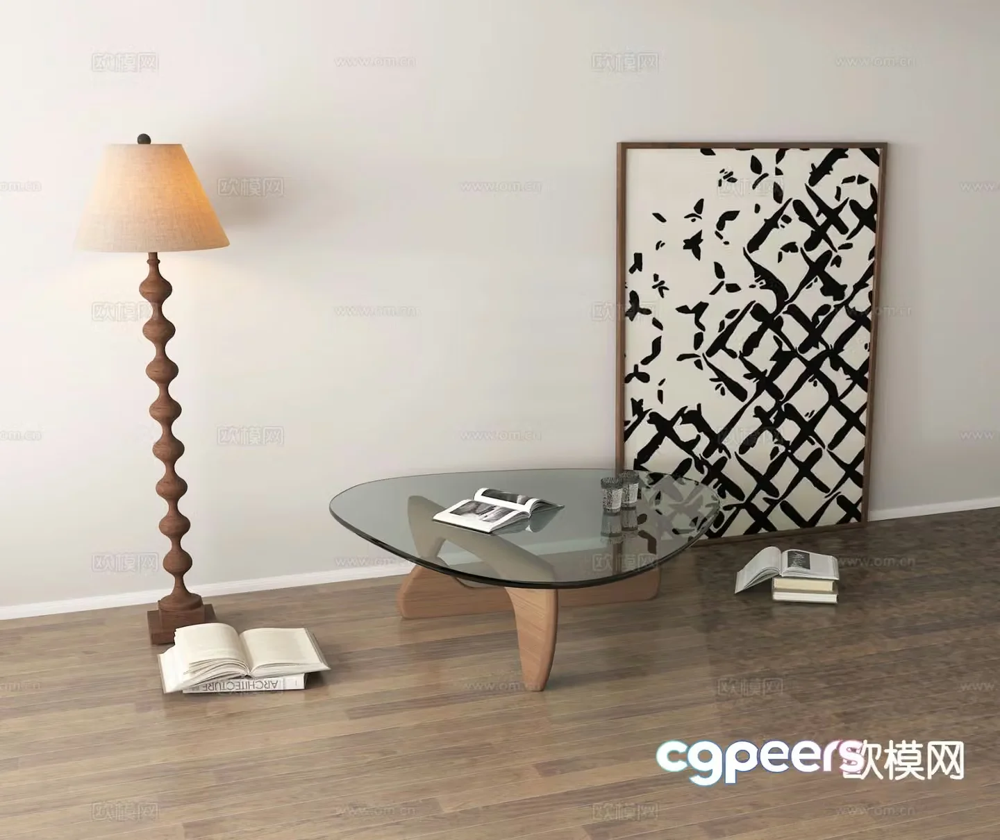 Medieval style coffee table 3D model