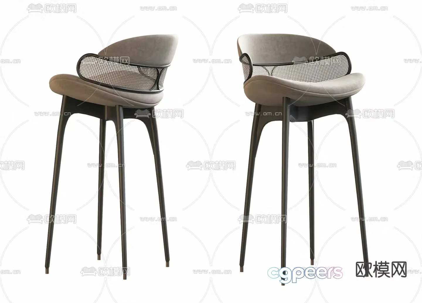 Modern bar stool bar stool 3d model