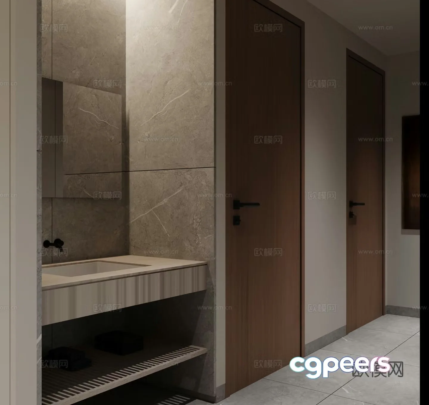 Modern bathroom 3d model