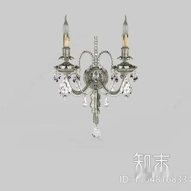 Gold Light Fixture 3D Model – 17303 – VRAY Render