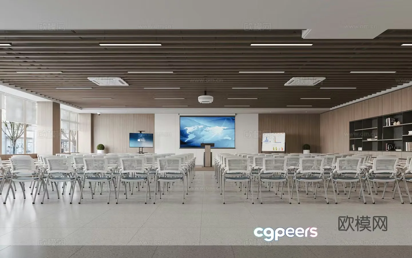 Modern training room Training room 3D model