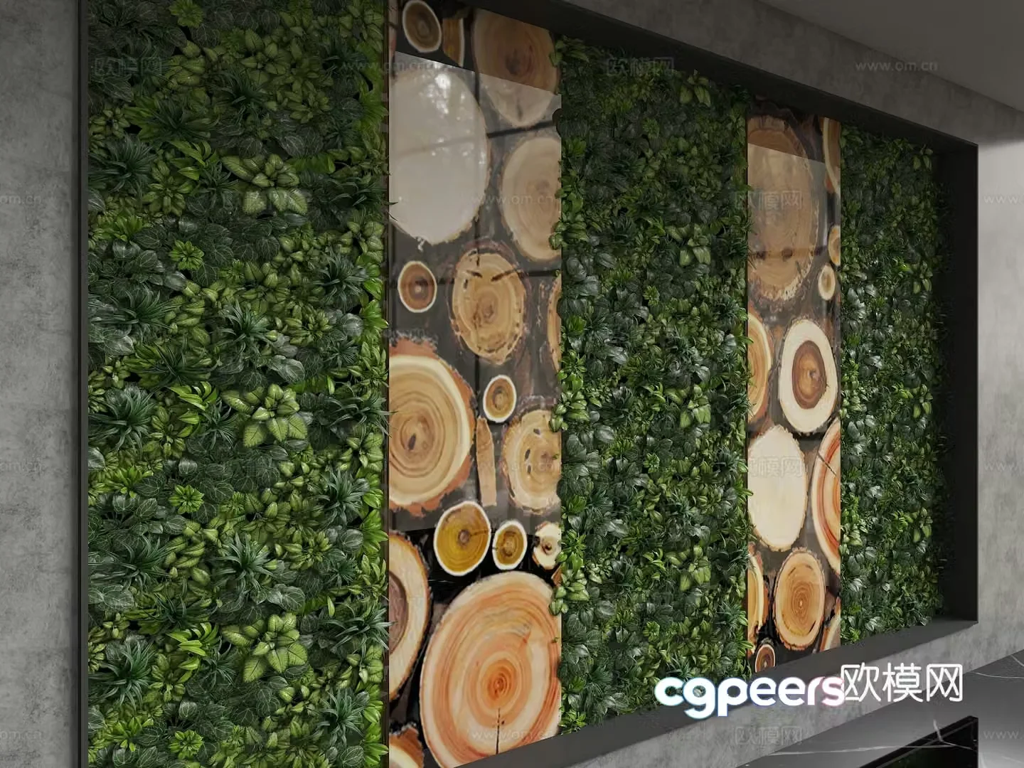 Modern background wall 3d model
