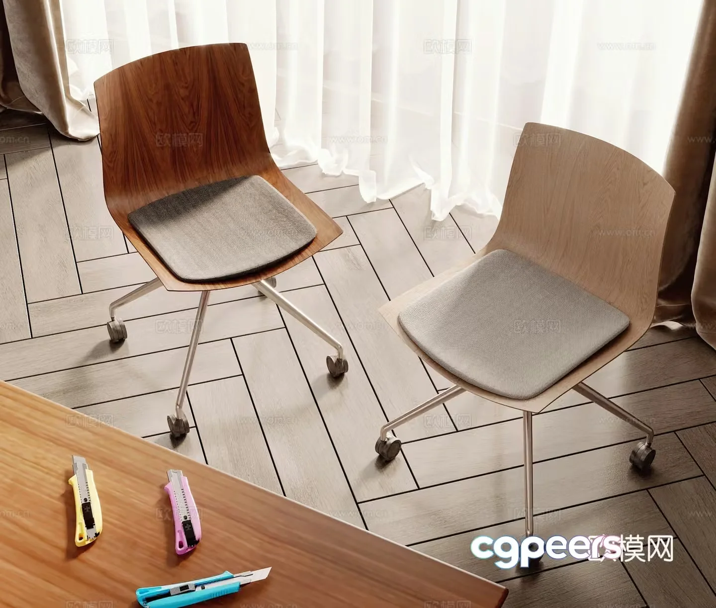 Modern office chair 3d model