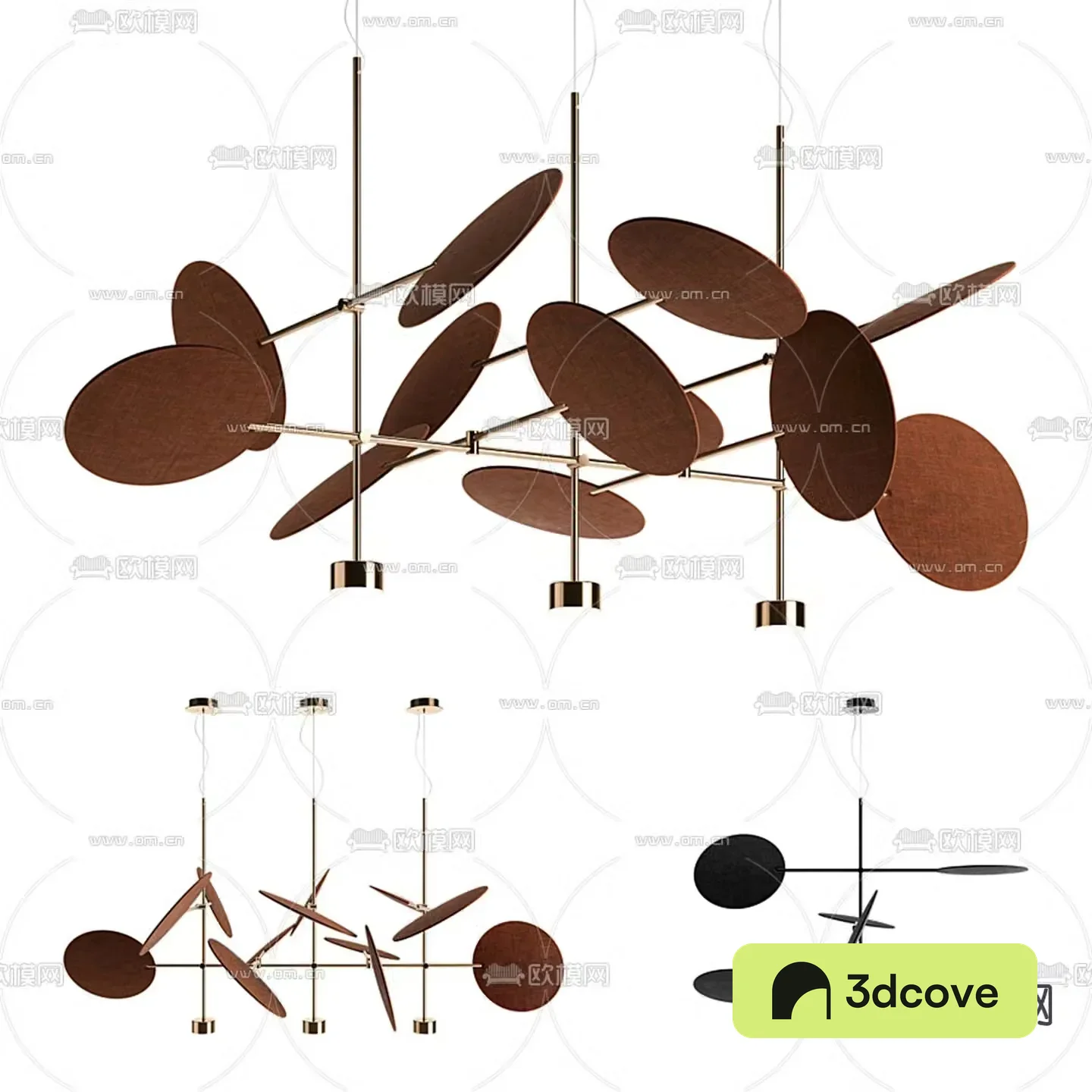 Minotti disc chandelier decorative chandelier