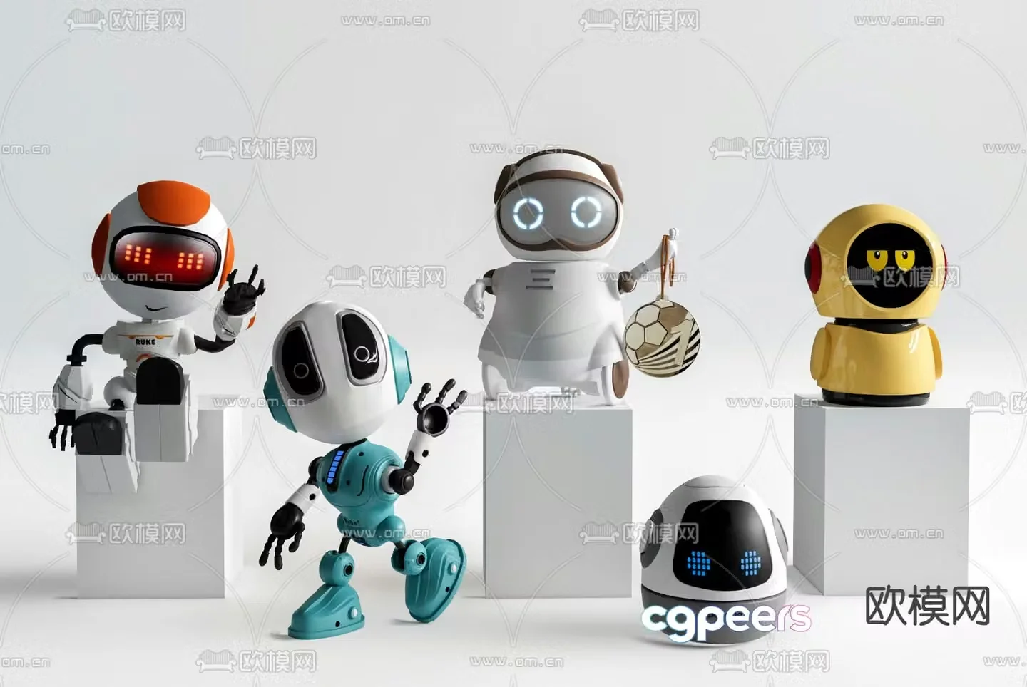 Robot toy doll doll 3d model