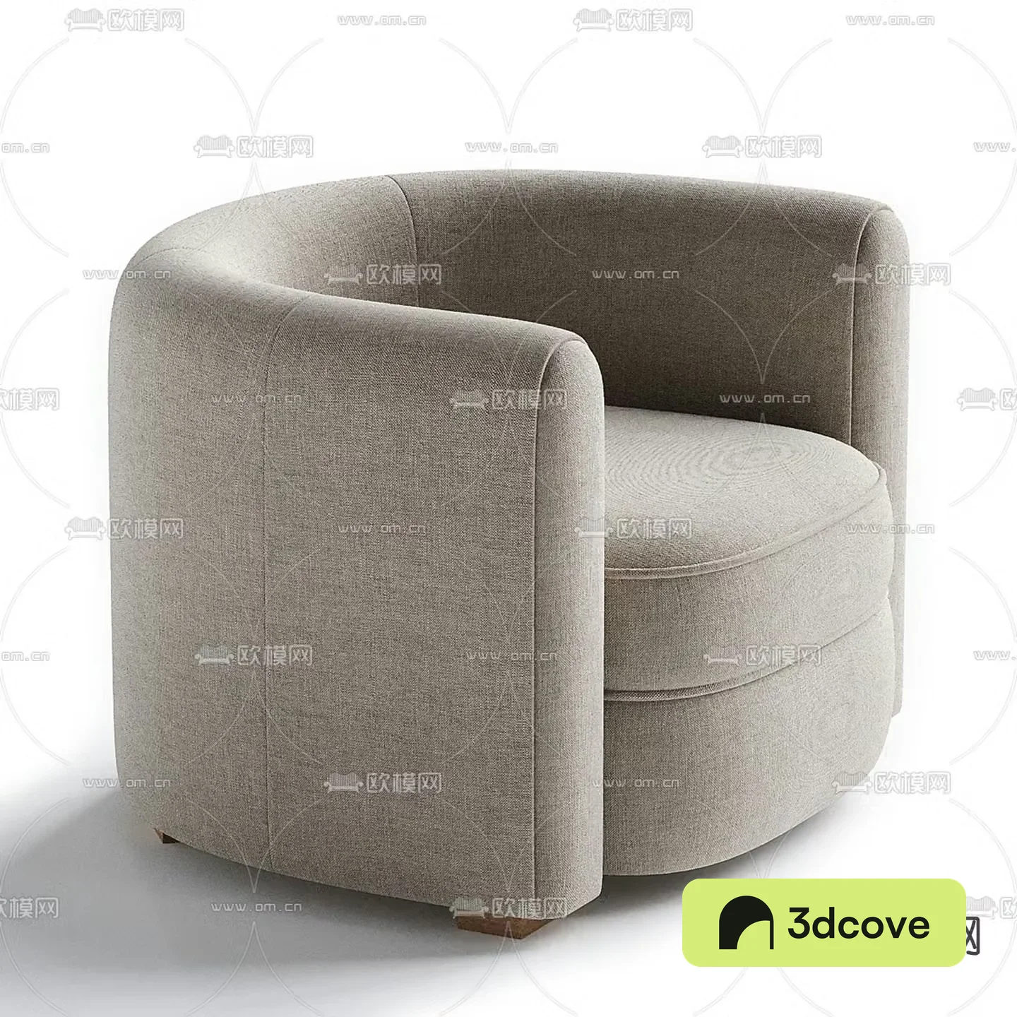 PIERRE FREY modern fabric armchair