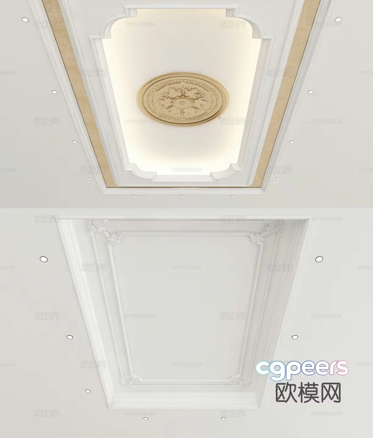 European style ceiling 3D model