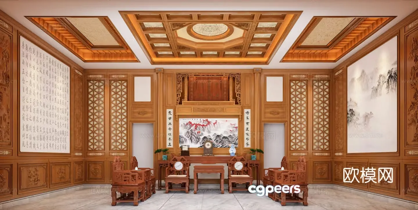 Classical Chinese style 3D model