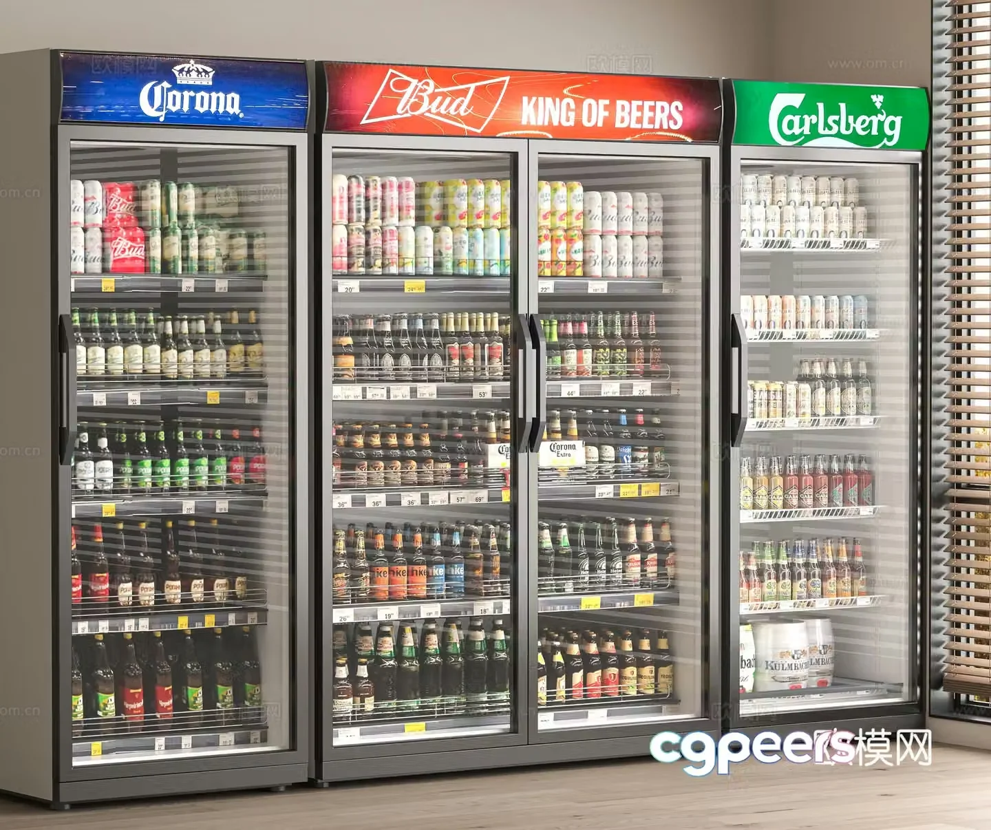 Modern beverage vending machine 3d model
