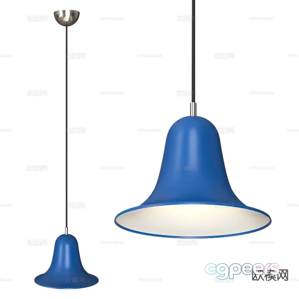 Blue Light Fixture 3D Model – 18797 – CORONA Render